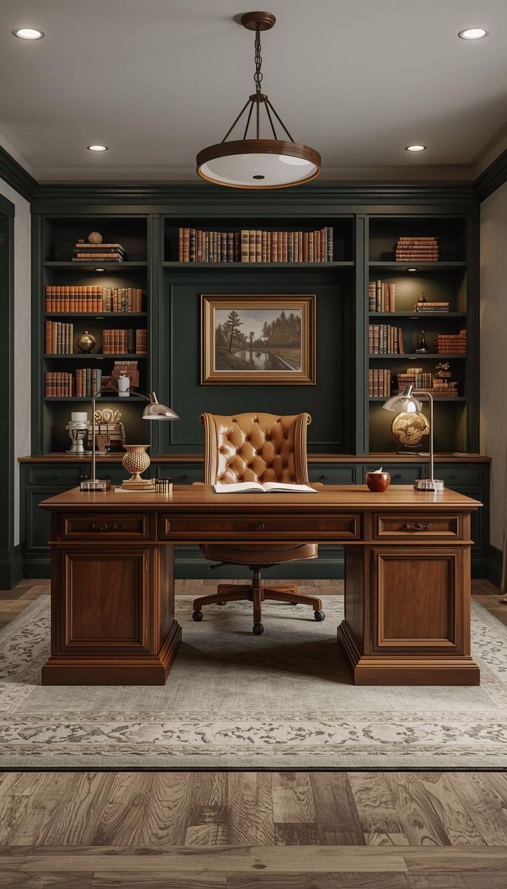 Antique Wooden Study Table – Classic Writing Desk