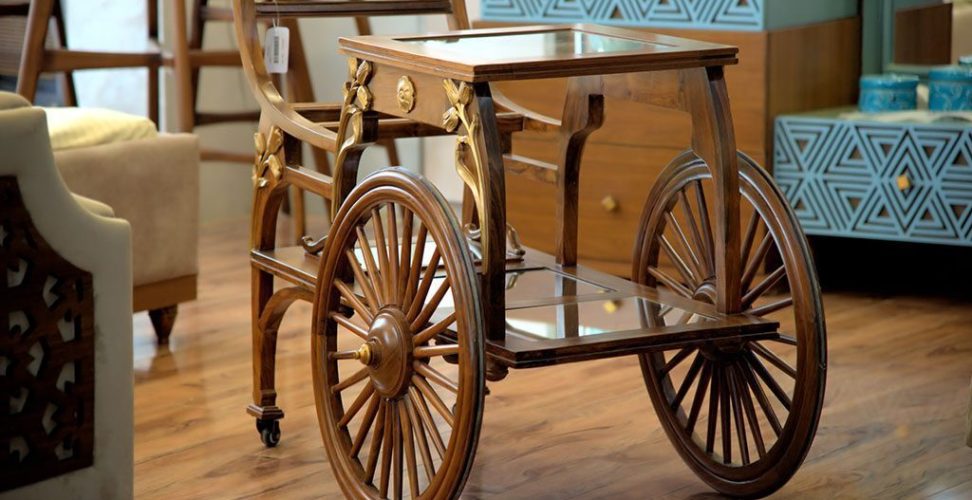 Creative Tea Trolley Designs For Your Living Room | Aneesandsons Home