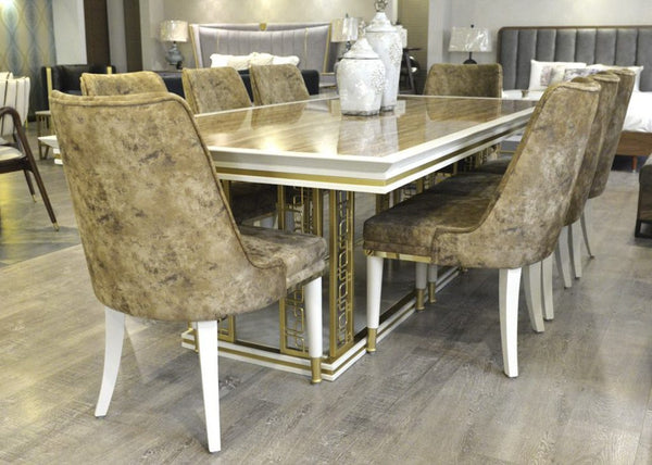 Cohen- Dining Table With 8 Chair
